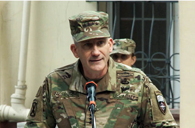 Nicholson Concerned about Afghan Forces’ Casualties